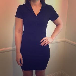 Zara Black Polo Dress